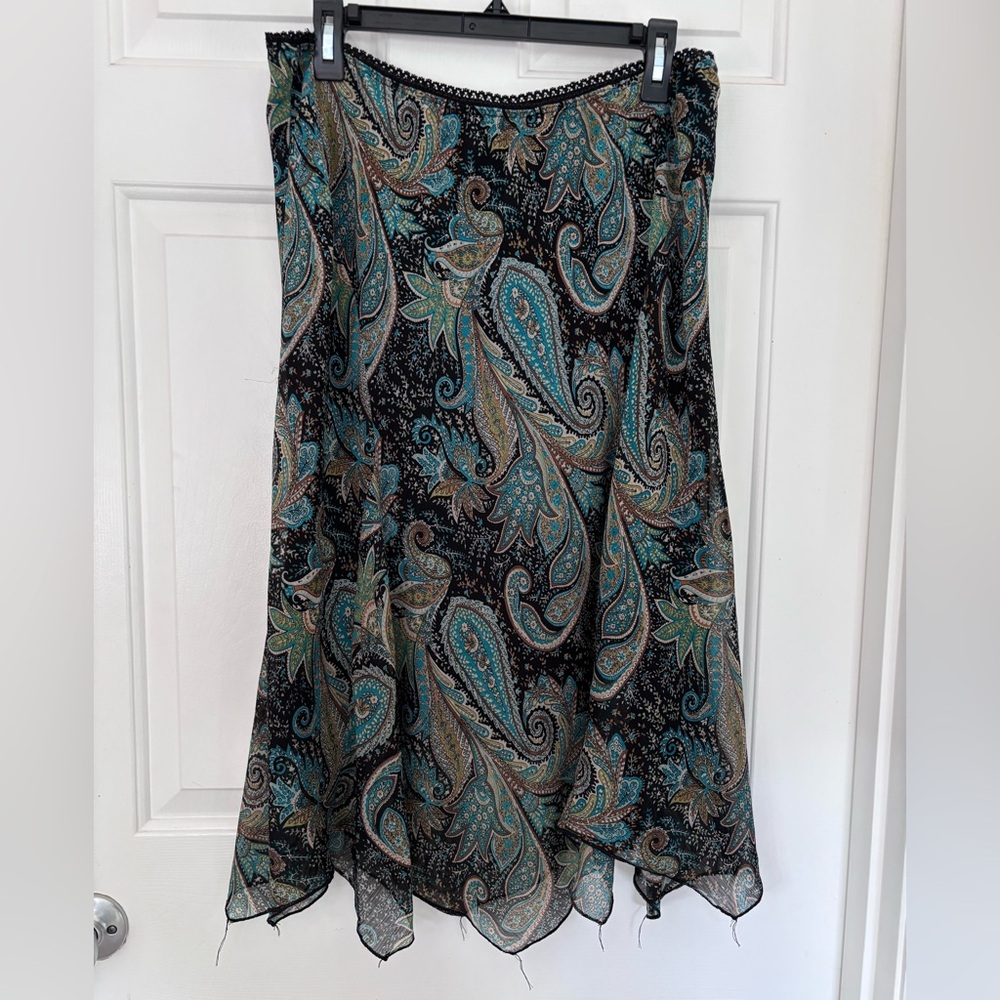 Vintage B.I.Y.A.Y.C.D.A. Paisley Women's Midi Skirt
